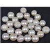 Image 1 : 3410 - LOT OF 136.9 CTS. OF CULTURED BUTTON PEARLS W/ $2,814 APPRAISAL