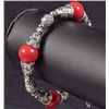 Image 1 : 8939 - TIBETAN RED CORAL BRACELET