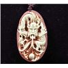 Image 1 : 8416 - HAND CARVED JADE DRAGON PENDANT