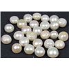 Image 1 : 3411 - LOT OF 128.9 CTS. OF CULTURED BUTTON PEARLS W/ $2,711 APPRAISAL