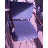 Image 1 : Set of 6 Charcoal Grey Dining Chairs, Wood Arms, Chrome Legs