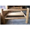 Image 2 : Queen Pine Log Bed w/ Log Siderails .