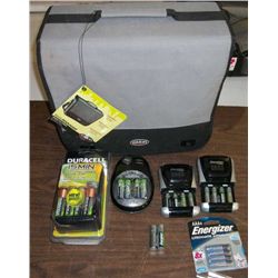 Mobile Manager, 4 Chargers w/ Rechargeable Batteries, 6 AAA Lithium Batteries.