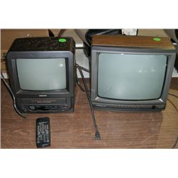 1 Orion TV w/ VCR Attatched,1 Crosley TV .