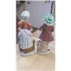 Image 2 : Porcelain Colonial figurines Tall shepard and shepardess.  Marked;    Japan.  each one is 8" tall x 
