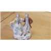 Image 1 : Porcelain Colonial figurine (dancing) Man and Woman dancing.  Marked;    made in occupied Japan.  3-
