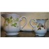 Image 2 : 2 Pitchers- 1 Lefton China Pear & Blossom Pattern Marked NE4253 with Crown Imprint and Red Lefton La