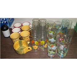 Box of Glasses, Coffee Cups and a Cheese Grater .