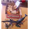 Image 1 : Whale and Shark Figurines w/ Seashells; Some real Some man made