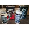 Image 1 : 2 Ceramic Beer Steins: 1-Age of the Iron Horse, 1- Flying Classics.