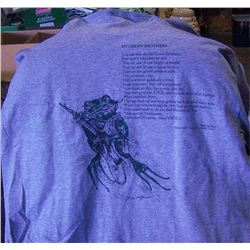 2 Mens T-Shirts; 2 Navy Seals Size Large Grey .