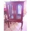 Image 1 : Mini Curio Cabinet (approx 3' tall), Mirror in b back needs re-glued.
