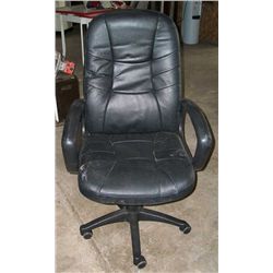 Black Rolling Office Chair .