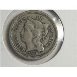 1865 3 cent NICKEL