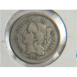 1865 3 cent NICKEL