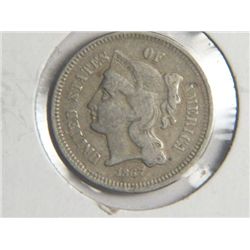 1867 3 cent NICKEL