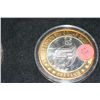 Image 1 : Harrah's Limited Edition $10 Gaming Token"Silver Strike"