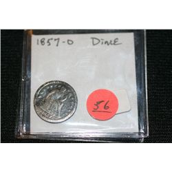 1857-O Seated Liberty Dime