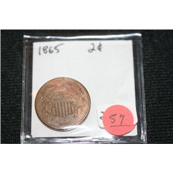 1865 2 Cent Piece