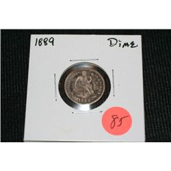 1889 Silver Seated Liberty Dime