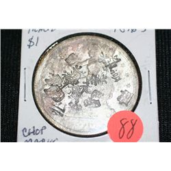 1876-S US Trade Dollar with Chop Marks