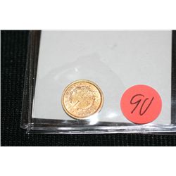 1853 Gold $1 Liberty Coin