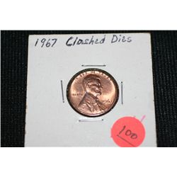 1967 Lincoln Penny, Clashed Dies