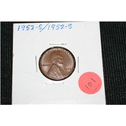 1952-S Wheat Back Penny