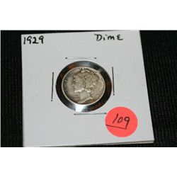 1929 Silver Mercury Dime