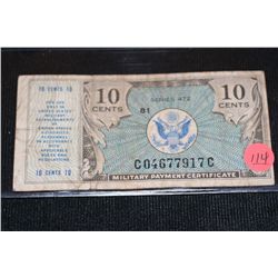 US Military Payment Certificate, 10 Cents