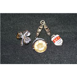 Silver Charms, Lot of 4