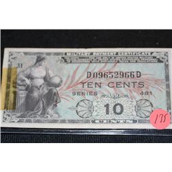 US Military Payment Certificate, 10 Cents