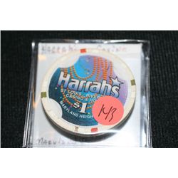 Harrah's Casino $1 Gaming Token from Maryland Heights, MO