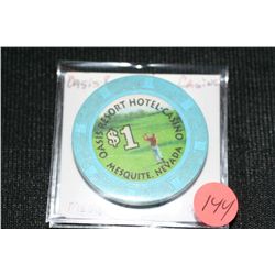 Oasis Heights Casino $1 Gaming Token from Mesquite, NV
