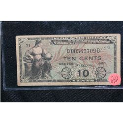 10 Cent US Military Payment Certificate