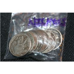 Lot of 7 Buffalo Nickels