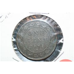 1876 H Canadian Penny