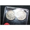 Image 1 : Lot of 2 Buffalo Nickels