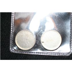 Lot of 2 Blank Planchets (Dime)