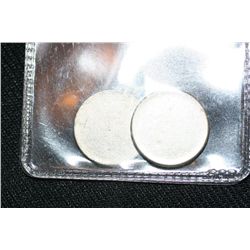 Lot of 2 Blank Planchets (Dime)