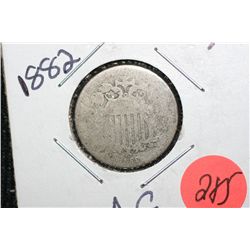 1882 Shield Nickel -AG