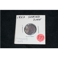 1853 seated dime