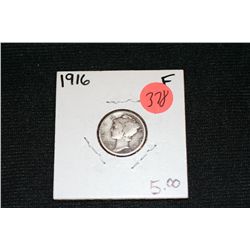 1916 mercury dime