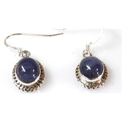 Natural Tanzanite 4.85g Oval Earrings .925 Sterling Silver