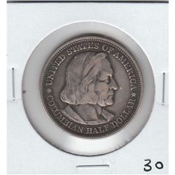 1893 COLUMBIAN EXPO SILVER HALF DOLLAR