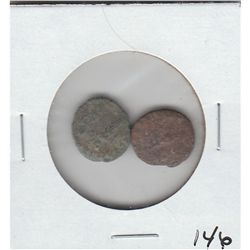 2 ANCIENT ROMAN COINS CIRCA 400AD