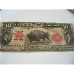 VERY RARE1901 $10 Bison Legal Tender