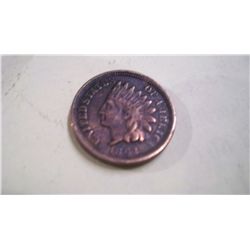 1862 INDIAN HEAD CENT, XF