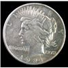 Image 1 : 1921 PEACE SILVER DOLLAR, XF/AU NICE