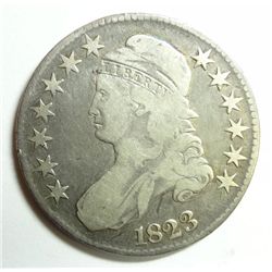 1823  Bust half $  VG